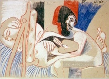 Artworks by 350 Famous Artists Painting - The Artist and His Model 7 1970 Pablo Picasso